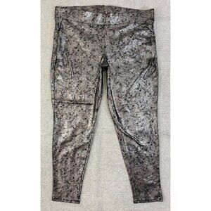 Torrid Legging Gold Metallic Women's Plus Size 2X Stretch Pants